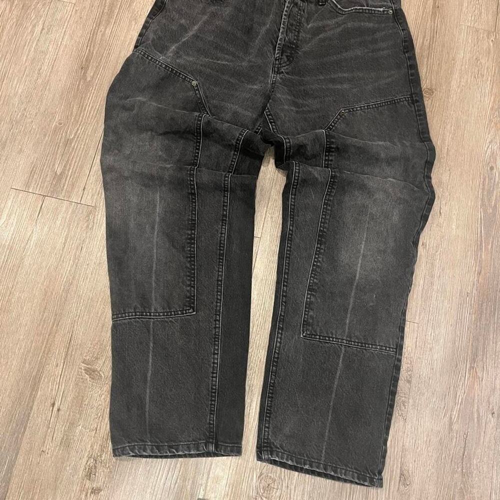 Wild Fable Women’s 16 Black Baggy Carpenter Utility Jeans Y2K